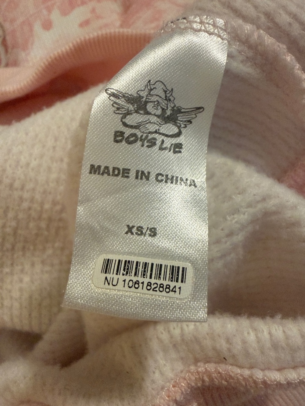 Boys Lie x Nuuly Not My First Rodeo COWBOYS LIE pink Waffle knit Hoodie EUC - Picture 11 of 15